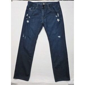 Jordan Craig Mens Jeans 34/34 Distressed Dark Wash